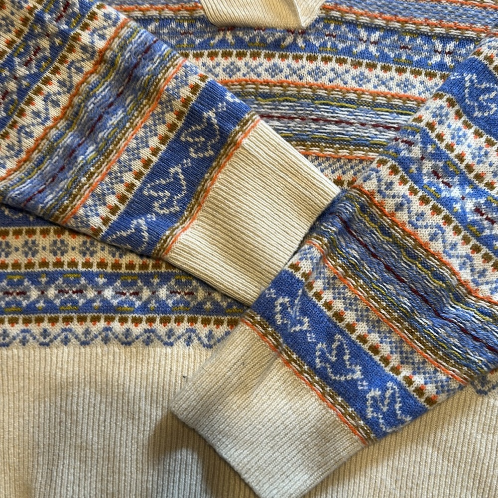 Blue Striped Collared Sweater - Picture 3 of 3